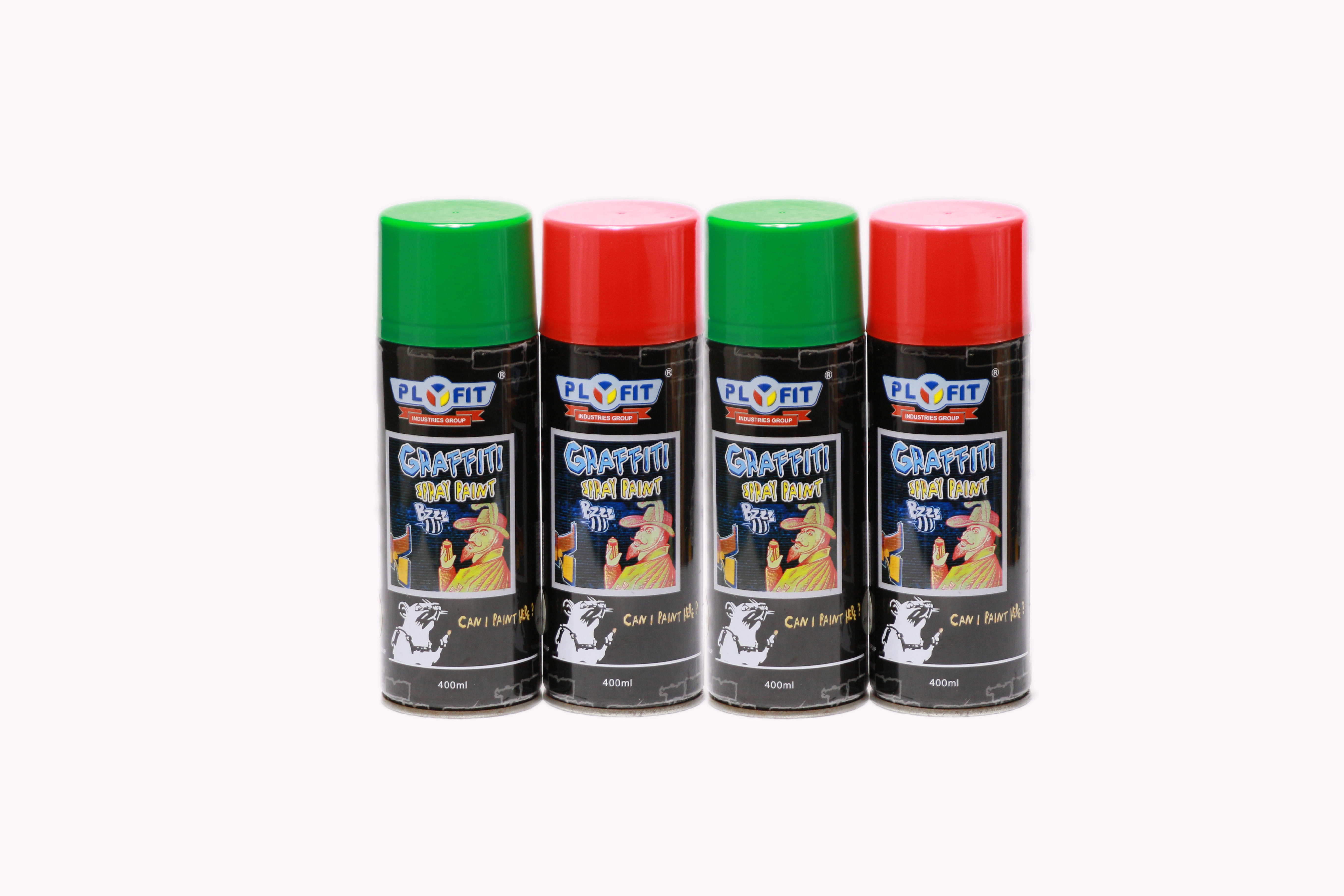  OEM Graffiti Spray Paint 400ml Multi Color Black / White Fluorescent Manufactures