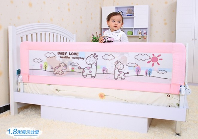 China Modern Safety Portable Bed Guard Rails For Toddlers With Cartoon Picture on sale