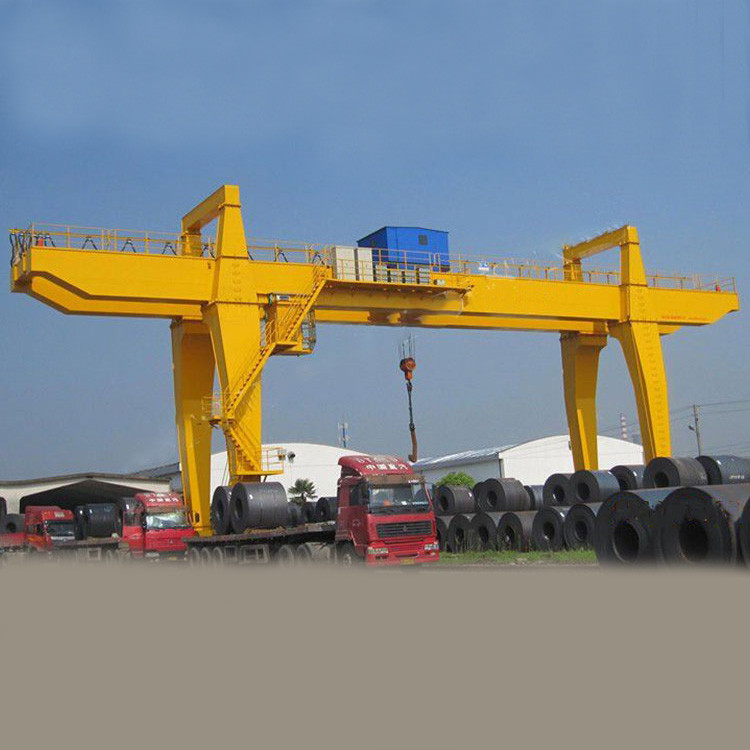 Heavy duty 100 - ton double girder gantry crane for sale
