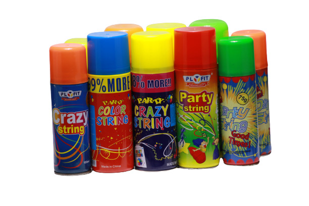 Plyfit Colorful Party String Spray Anti Flammable For Wedding Party Festival Celebration Manufactures