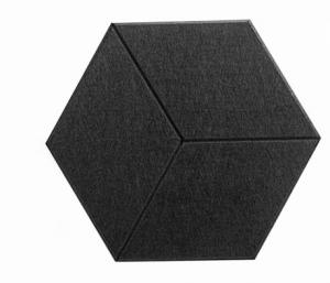  48 Basic Color Hexagon Acoustic Panel Sound Insulation Pad For Acoustic Treatment Manufactures