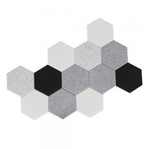  Sound Absorbing Hexagonal Acoustic Panels 9mm 1000gsm Manufactures