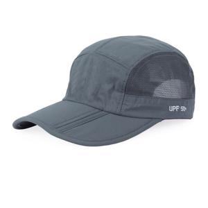  Custom Foldable 5 Panel Camper Hat Stylish Curved Brim Cap 100% Polyester Manufactures