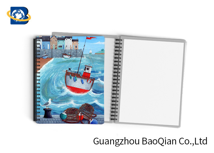  Durable Custom Printed Notebooks , A4/A5/A6 3D Lenticular Cover CMYK Offset Printing Manufactures