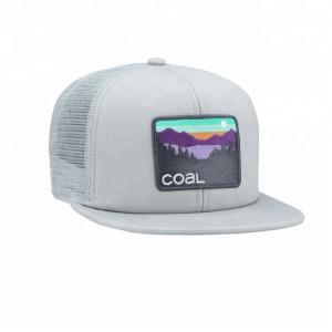  Custom Embroidered Flat Bill Snapback Hats , Nylon Mesh  Snapback Hats Manufactures