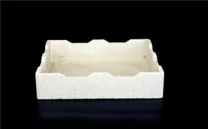 Square White Ceramic Kiln Furniture For Sinter Calcined Alumina Powder