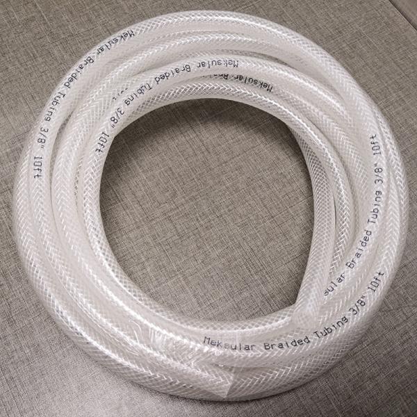Quality Meksular Braided Tubing PVC Clear Hose Reinforced With Fiber for sale