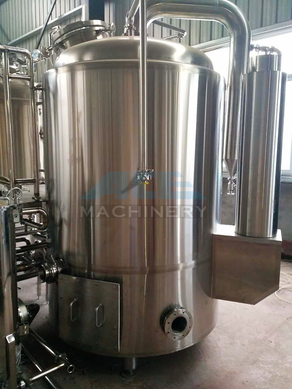  1000L Red Copper Shell Inner Stainless Steel Three Vessels Brewhouse Manufactures