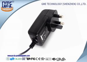  Black 3 Prong 24W 2A 12 volt ac dc adapter With CE Certified Manufactures