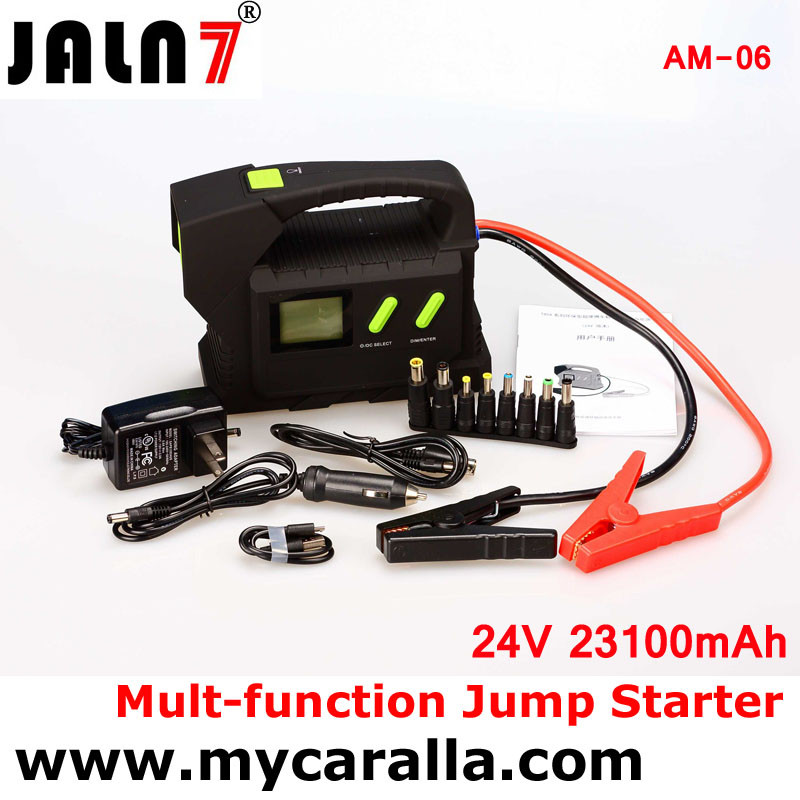China 24V High-capacity  battery charger pack vehicle jump starter multi function Truck Bus on sale