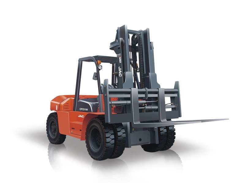  JAC 10 Ton Diesel Counterbalance Forklift Heavy Equipment Forklift Eco - Friendly Manufactures
