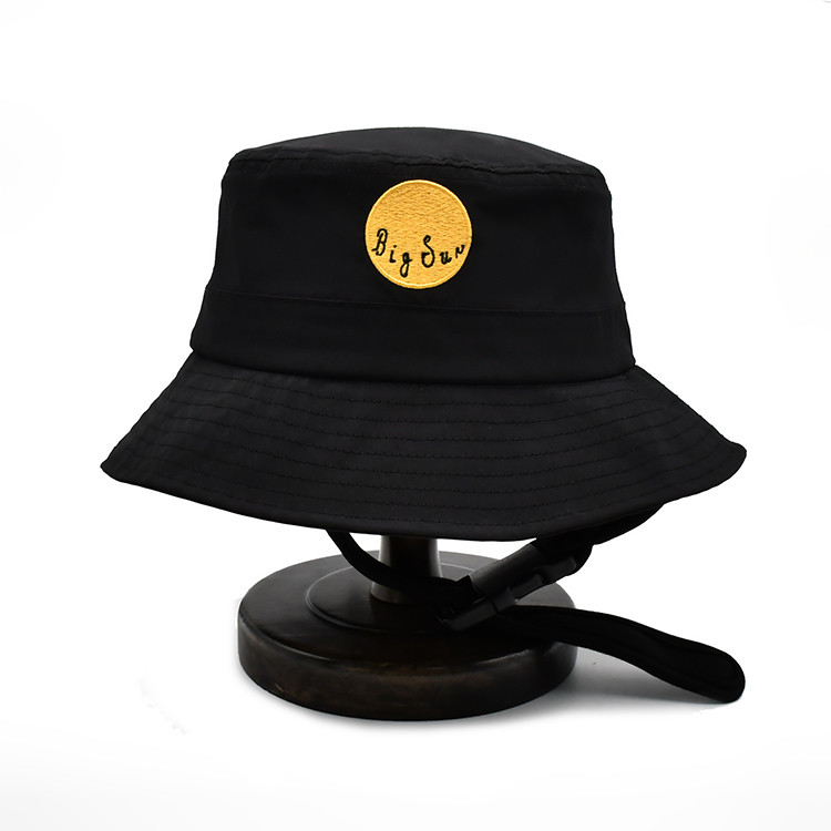  Unisex Waterproof Surfing Bucket Hat With Chin Straps Wide Brim Sun Protection On Sea Manufactures