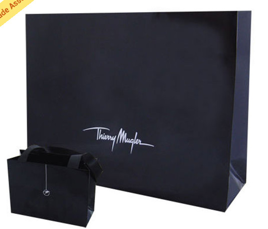 luxury Custom Made Gift Printed Paper Shopping Bags with ribbon handle Manufactures