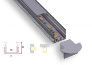  16mm Led Aluminum Profile C012 Anodized Extruded For Corner Led Lighting Manufactures