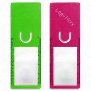  Rectangular Bookmark Magnifiers with 0.5mm Thickness, Made of PVC Material Manufactures