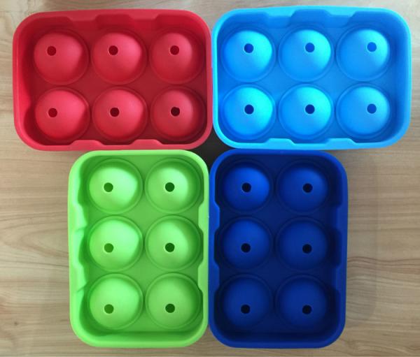 Large Silicone Ball Shaped Ice Tray, Whiskey Cocktails Beverages Silicone Round Ice Ball Tray