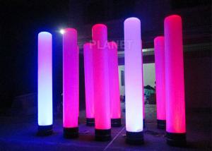  Colorful Inflatable Column Built In Blower With Led Light / Repair Kit Manufactures