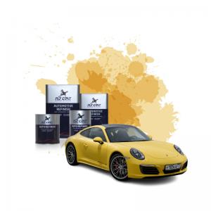 China Maroon Yellow Car Lacquer Automotive Top Coat Paint 2K Customizable Viscosity on sale