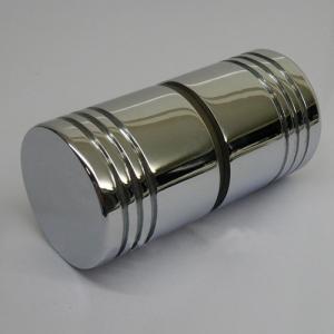 China Cylinder shower door knob with small perimeter indentations on sale