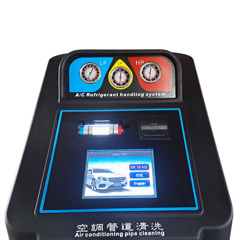  Pipeline Cleaning  Function Car Refrigerant Recovery Machine 15kg Cylinder Capacity Car AC Service Machine Manufactures