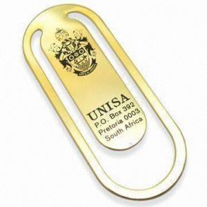  Gold Classical Bookmark, Customized Logos are Welcome, Made of Brass Manufactures