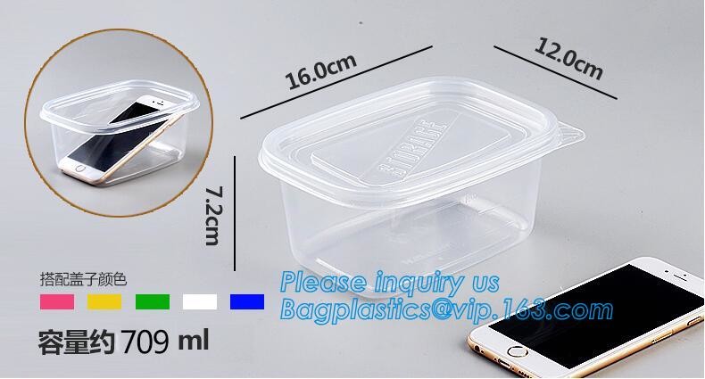 Plastic food container lunch box 2 compartment, bento lunch box container,Airtight Microwave Safe crisper box fast food