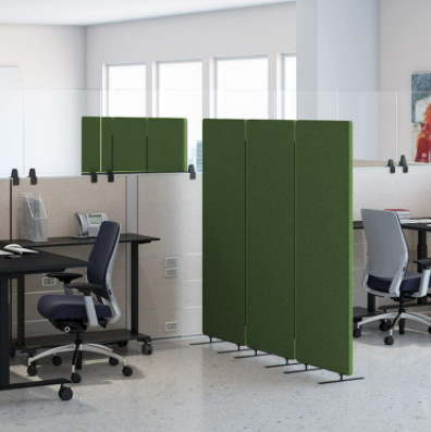  Polyer Fiber Beautiful Removable Acoustic Office Dividers Space Room Acoustic Partition Manufactures