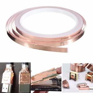China 0.1mm Adhesive Copper Foil Tape For Rf Copper Radiation Shielding on sale