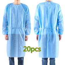  Non Woven Polyethylene Disposable Isolation Protective Gowns For Sale Near Me Manufactures