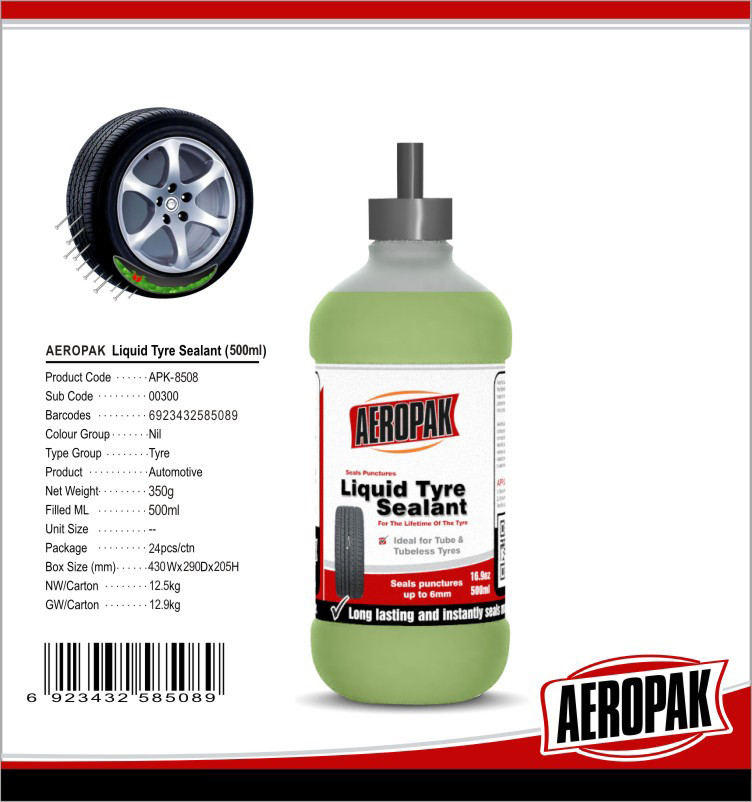  Liuid Sealant Puncture Emergency Tyre Repair Auto Sealing Suitable For Tubeless Tyres Manufactures