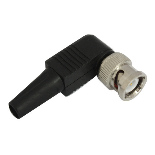 China with Boot Right Angle BNC Male Solderless CCTV Connector for RG59 Coaxial Cable on sale