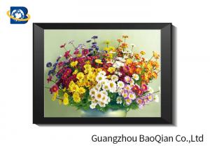  Eco - friendly Flowers 3D Lenticular Pictures For Home Decoration A3 A4 Size Manufactures