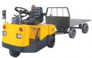 Good Stability Electric Tow Tractor With Large Capacity 10 Ton One Year Warranty