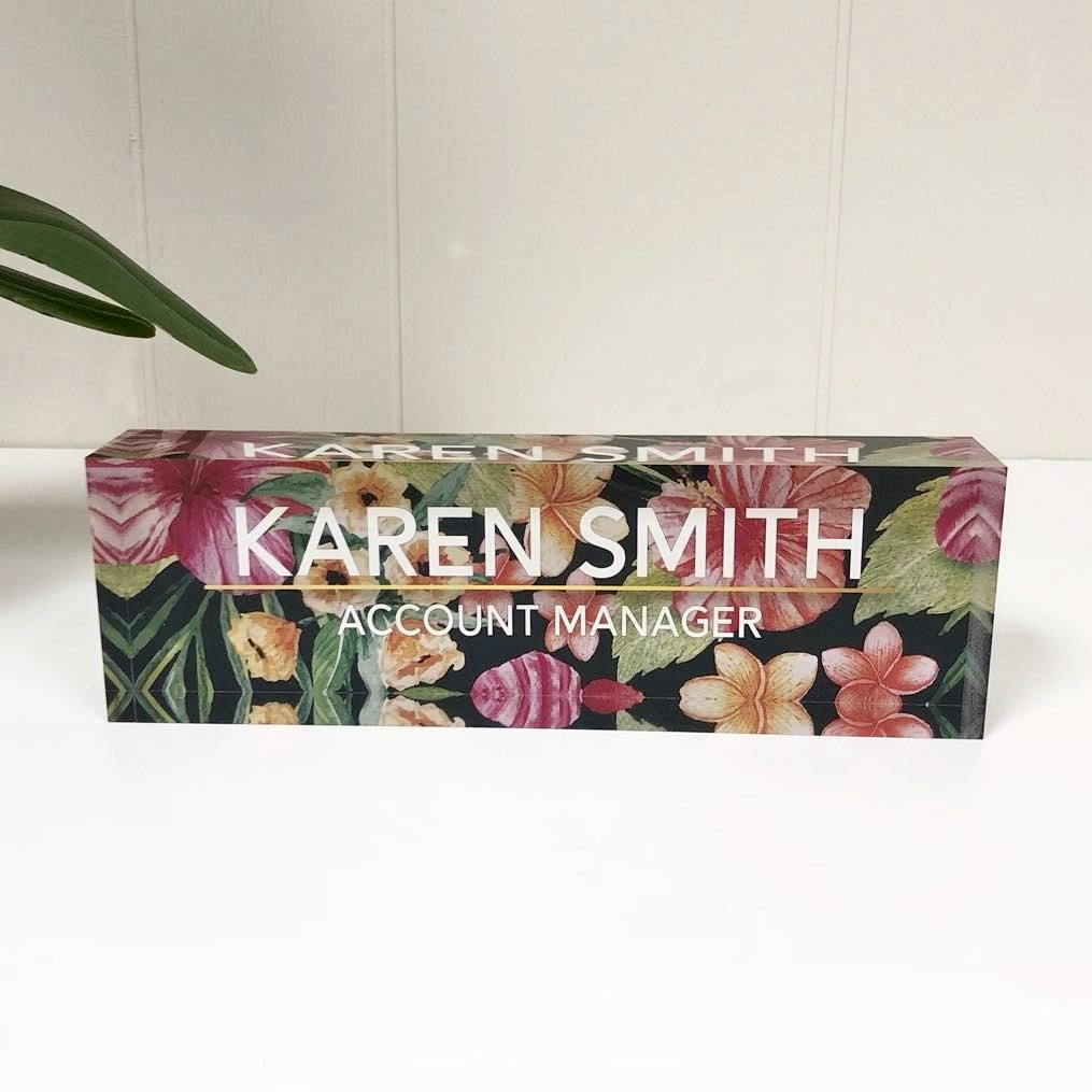  Desk Decor Acrylic Name Plate For Office With Premium 3D Look Manufactures