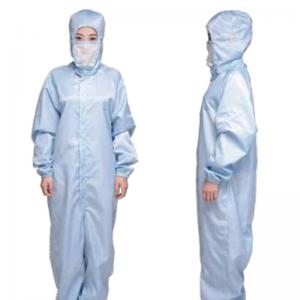  98% Conductive PE SMS Dust Free ESD Cleanroom Coverall Manufactures