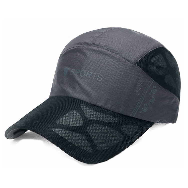  Breathable Net 5 Panel Camper Hat Flare Printed Dryfit Sports Cap Waterproof Manufactures