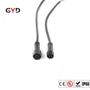  GYD M10 Waterproof Black Pvc Electrical Connector Led outdoor lighting Ip67 Manufactures