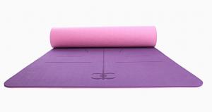 China TPE Non-Slip Yoga Mat 6mm Eco-Friendly And Tasteless Fitness & Workout Mat with Body Alignment System For Yoga, Pilates on sale