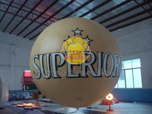  Customized Fireproof 3m diameter PVC Material inflatable advertising helium balloon Manufactures