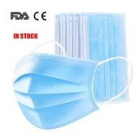  Latex Free 3 Ply Disposable Face Mask , Non Woven Fabric Mask CE FDA Certificated Manufactures