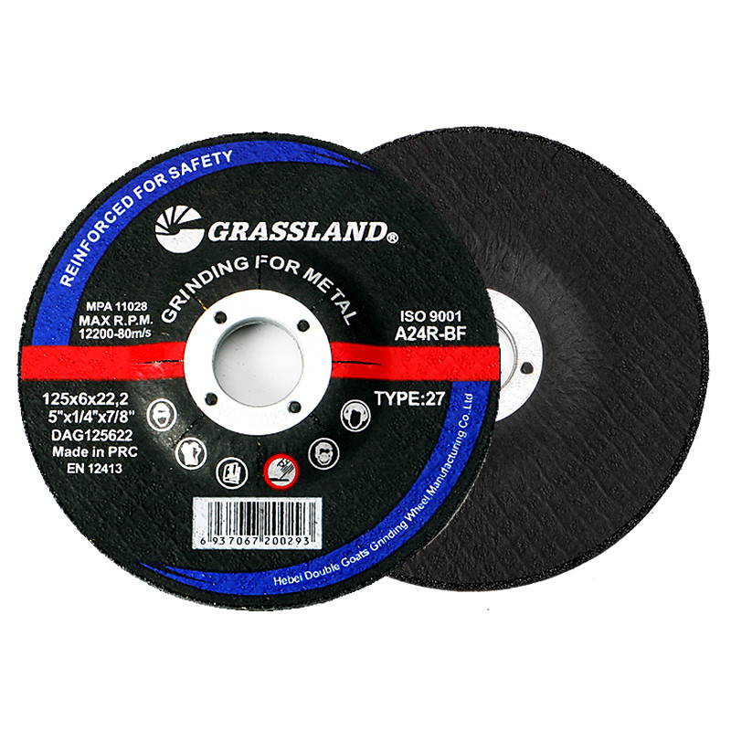  Abrasive 125 X 6.0 X 22.23mm Burr Free Metal Grinding Discs Manufactures