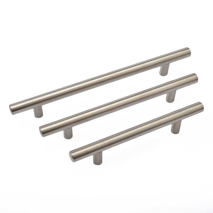  SS201 SS304 Furniture Hardware Replacement Parts T Bar Cabinet Handles 64mm dia Manufactures