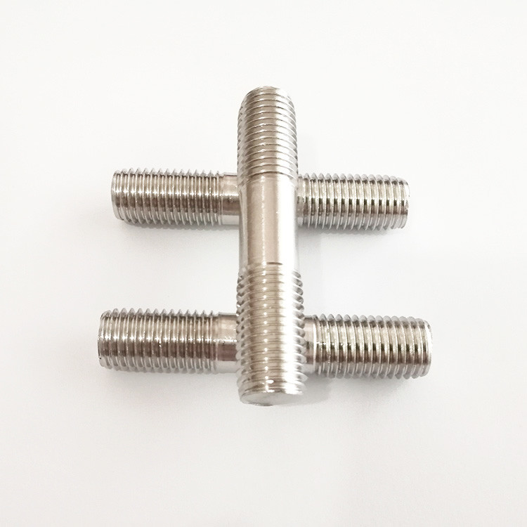 Quality High Durable 1.25 Inch Dual Threaded Stud , Threaded Metal Rod Two Head for sale