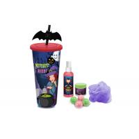 China Plastic Cup 7pcs Bath Gift Set With Body Mist, Hand Cream, Bath Fizzer, Sponge for sale