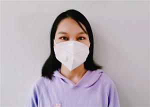  White Color Disposable Pollution Mask , KN95 Valve Mask 4 Layers Filtration Manufactures