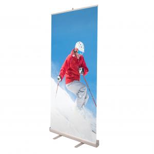  Preformed Retractable Banner Stands W 61 * H 160 Cm Size Alloy Material Manufactures