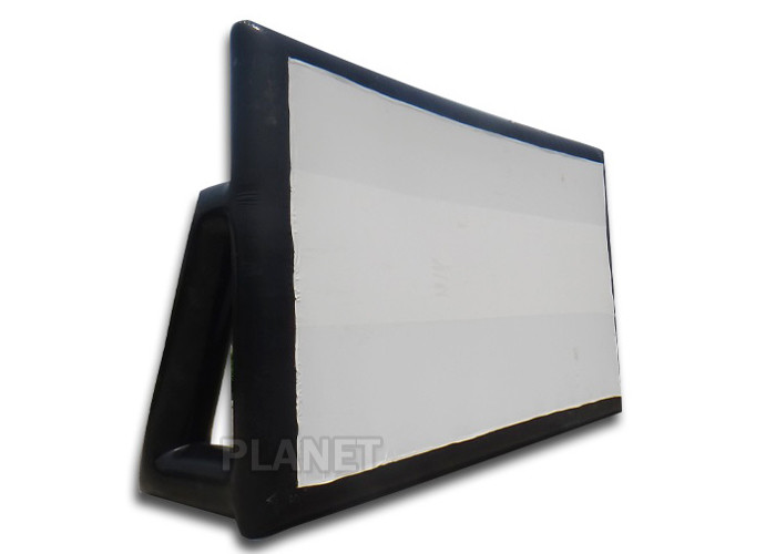  Black And White Inflatable Tv Screen Water Resistance Easy Operation Manufactures