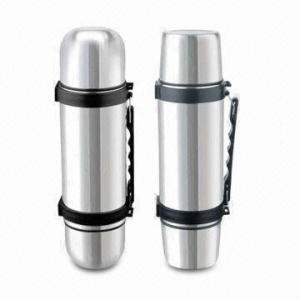 China Stainless Steel Water Bottles with 1,000mL Capacity, Customized Printings are Accepted on sale