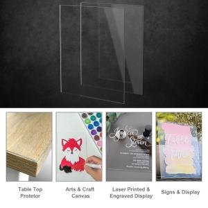  Sign Transparent Square Panel Cast Acrylic Sheet With Protective Paper Manufactures