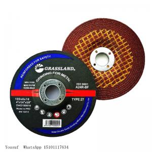  80m/S Metal Steel 4" 100 X 6 X 16mm Abrasive Grinding Wheel For Angle Grinder Manufactures